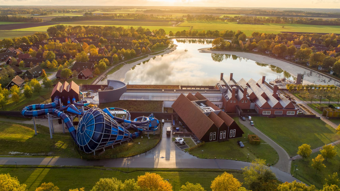 Het Hof van Saksen vanuit de lucht gezien